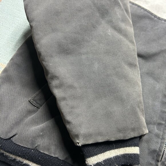 Vintage guess hooded work jacket canvas Carhartt style quilt lined distressed XL - Picture 6 of 14